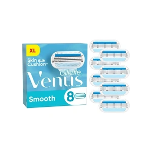 Gillette Venus Smooth 8 Adet Kadın Tıraş Yedek Bıçakları Ergonomik Tasarım ve Hassas Cilt İçin