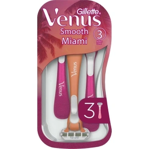Gillette Venus Smooth Miami Kadın Tıraş Bıçakları, 3lü Kadın Kullan At Tıraş Bıçakları