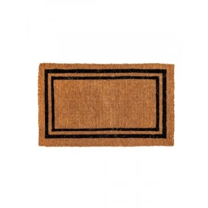 Gio Siyah Kenarlı Kalın Kapı Paspası - 45x75x4 cm