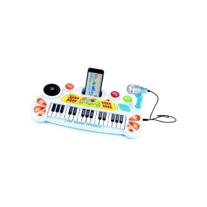 Giochi Preziosi Beyaz MP3 Piano ve Mikrofon Karaoke Özellik Led Işıklı