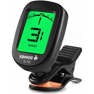 Gitar Tuner Klipsli Hassas Kromatik, Akustik Gitar Bas Keman Ukulele Tuner DT-2