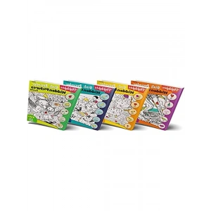 Gizli Resimler Temalı 4lü Puzzle Seti, Eğlenceli Bulmaca