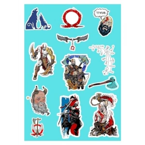 God Of War Sticker Seti