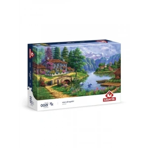 Göl Köy Temalı 1500 Parça Puzzle, Sanatseverler İçin