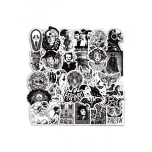 Gothic Temalı 45 Çıkartmalık Sticker Seti, Çok Amaçlı Kullanım