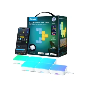 Govee Mini Panel Gaming Duvar Aydınlatması 10 Parçalı, Dekore Edilebilir , Uygulama Üzerinden Kontrol