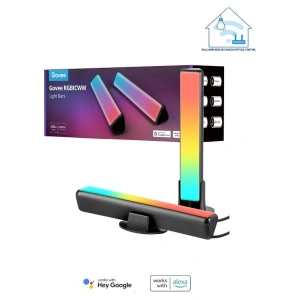Govee RGBICWW WiFi + Bluetooth Flow Plus Dikey Aydınlatma Uyguluma Üzerinden Kontrol, Çok Renkli