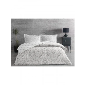 Gri Çift Kişilik Saten Nevresim Takımı