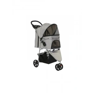 Gri Evcil Hayvan Arabası 81 x 45.5 x 101 cm, Max 15 kg Taşıma Kapasitesi