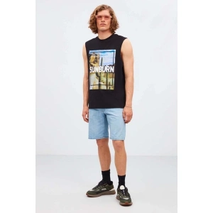 Grimelange Ruınas Erkek Relaxed Kalıp Denim Açık Mavi Şort