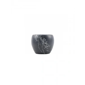 Gris Beyaz Toprak Saksı, 15 cm Yükseklik, Modern Tasarım