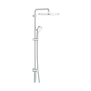 Grohe Tempesta System 250 Kare Duvara Monte Duş Sistemi, Yön Değiştiricili, Krom-Beyaz 26694000