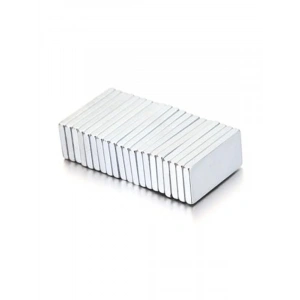 Güçlü Neodyum Mıknatıs 10 Adet 20mm x 10mm x 2mm Köşeli Tasarım