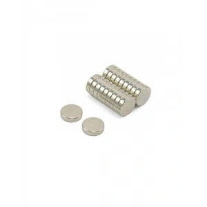 Güçlü Yuvarlak Neodyum Mıknatıslar, 10 Adet, 10 mm x 2 mm