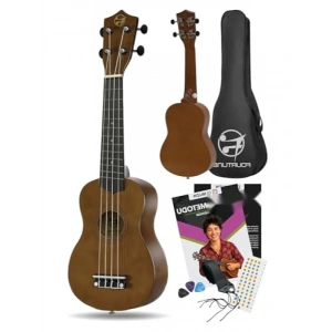 Gül Ağacı ve Maun Soprano Ukulele Seti