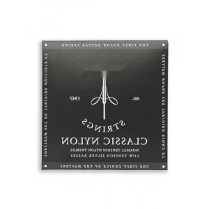 Gümüş Kaplama Klasik Gitar Telleri Seti (Siyah)