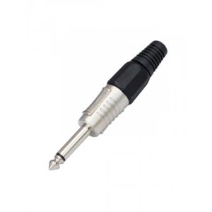 Gümüş Renkli 6.3 mm Metal Mono Gitar Jack Fişi