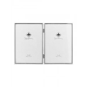 Gümüş Renkli Menteşeli Çift Resim Çerçevesi - 12,7 x 17,8 cm