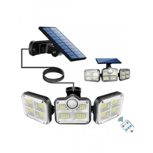 Güneş Enerjili 122 Ledli Hareket Sensörlü Bahçe Aydınlatma