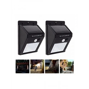 Güneş Enerjili 20 LED Bahçe Aydınlatma, Duvar Montajı