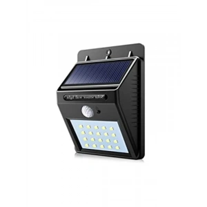Güneş Enerjili 20 LEDli Hareket Sensörlü Bahçe Lambası