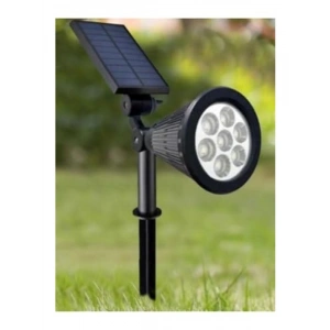 Güneş Enerjili 7W Bahçe Kazıklı Çim Aydınlatma Lambası