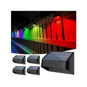 Güneş Enerjili 8 Renk Geçişli Duvar Aydınlatma Seti (4 Adet)