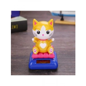 Güneş Enerjili Sallanan Kedi Figürü, Eğlenceli Dekoratif Aksesuar
