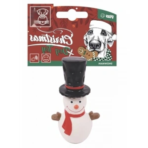 Güvenli Christmas Kar Adam Köpek Oyuncağı (15 cm)