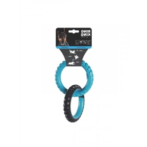 Güvenli Ring King Köpek Oyuncağı (Mavi/Siyah)