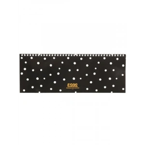 Haftalık Masa Ajandası - Siyah Puantiye