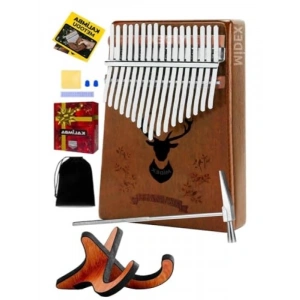 Hakiki Ağaç Kalimba - 17 Tuşlu Set