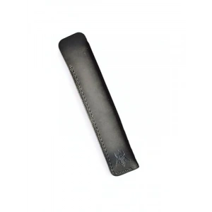 Hakiki Deri Minimal Kalemlik - Siyah