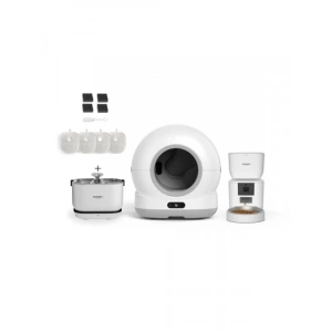 Hareket Algılamalı Akıllı Kedi Tuvaleti ve 4lü Evcil Hayvan Ürünleri Seti