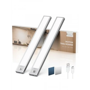 Hareket Sensörlü Şarj Edilebilir LED Mutfak Işığı, 2li Paket