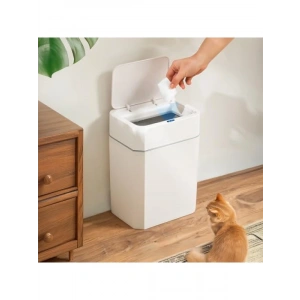 Hareket Sensörlü Sessiz Kapatma Çöp Kutusu - Kapaklı