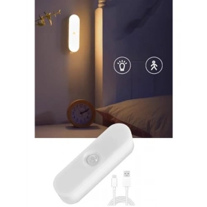 Hareket Sensörlü USB Şarjlı LED Işık, Taşınabilir Lamba