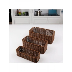 Hasır Örme 3lü Diktördgen Düzenleyici Seti