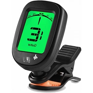 Hassas Klipsli Kromatik Tuner, Akustik Gitar, Bas, Keman ve Ukulele için