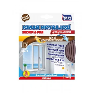 Hava Akımını Engelleyen Şeffaf Kapı Altı Fitili, 53 mm x 2,5 mt