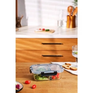 Hava Geçirmez 980 ml Borosilikat Saklama Kabı