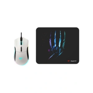 Havit Gamenote MS1037CM Rgb Ledli Makrolu 7200DPI Gaming Oyuncu Mouse + Mouse Pad