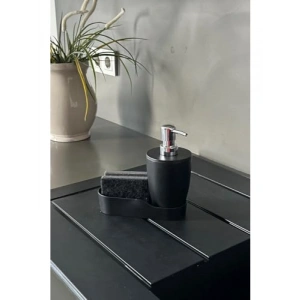 Hazneli Sıvı Sabunluk - Siyah