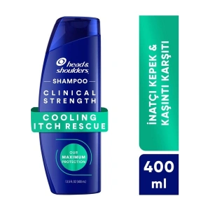 Head&Shoulders Head & Shoulders Clinical Strength Cooling Itch Rescue Kaşıntı Karşıtı Şampuan 400 ml