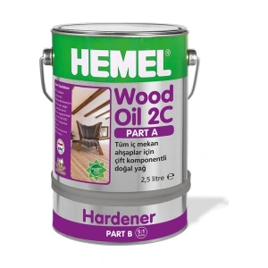 HEMEL Arge Wood Oil 2C Çift Komponentli Doğal Yağ Chocolate 900 gr