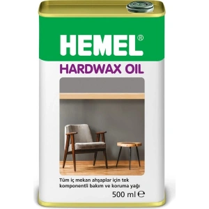 HEMEL Hardwax Oil Doğal Bakım ve Koruma Ürünü Clear 500 ml