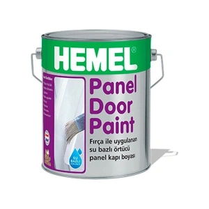 HEMEL Panel Kapı Boyası Su Bazlı 1 Lt Polar White