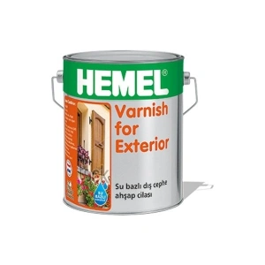 Hemel Varnish For Exterior Su Bazlı - Aqua Cila Dış Mekan 2.5 Lt