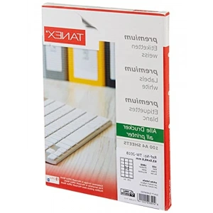 Her Pakette 100 Sayfa Beyaz Etiket, Davetiye ve Kargo İçin