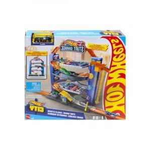 Hot Wheels Akrobasi Garajı Oyun Seti Hot Wheels Maceraya Başlangıç Garajı, 4 Katlı, 3-8 Yaş Arası Çocuklar İçin GNL70 GNL70
